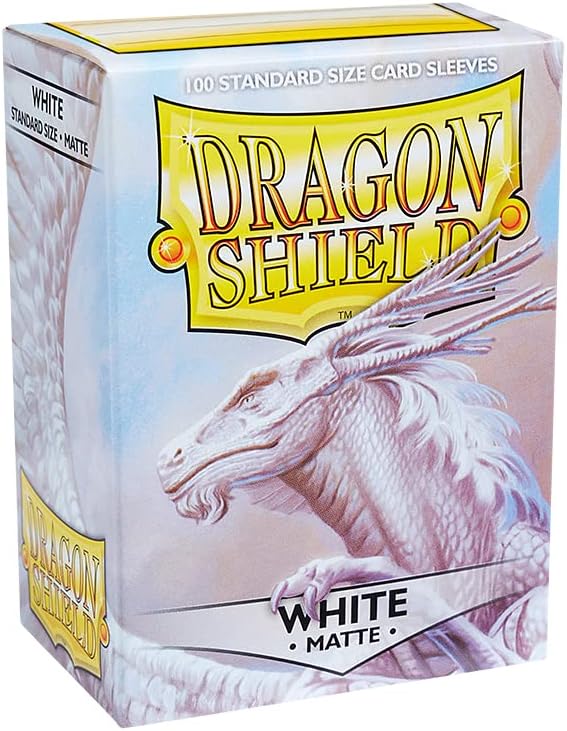 Dragon Shield: White Matte Standard Size Sleeve