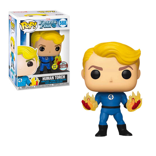 Human torch glows in the dark specialty series #568