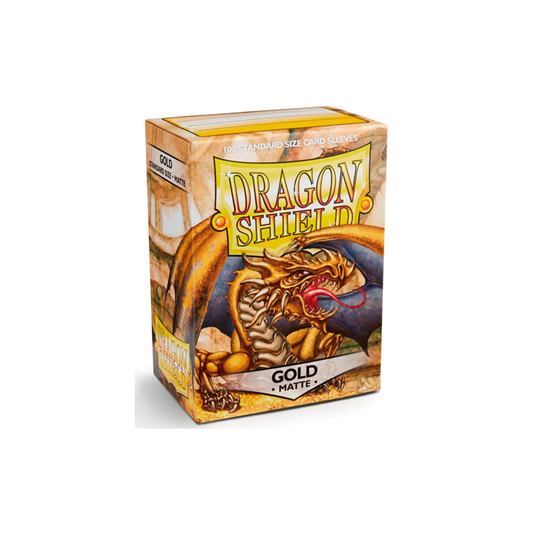 Dragon Shield: Gold Matte Standard Size Sleeves