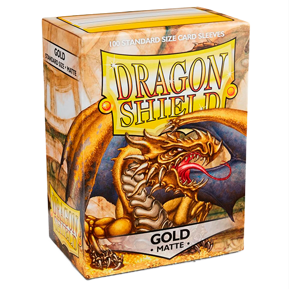 Dragon Shield: Gold Matte Standard Size Sleeves