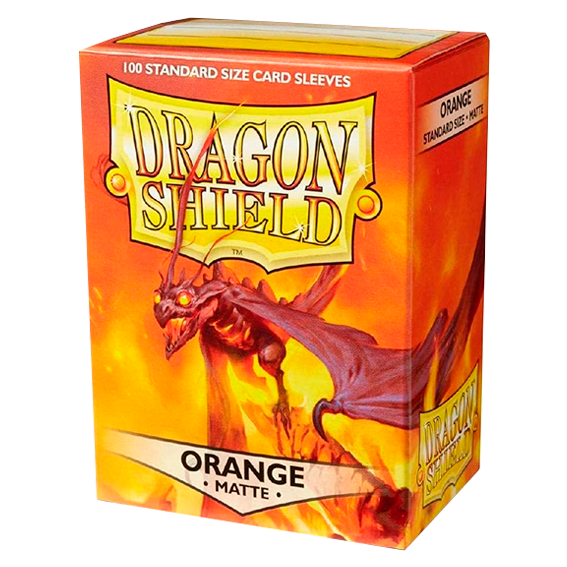 Dragon Shield: Orange Matte Standard Size Sleeves